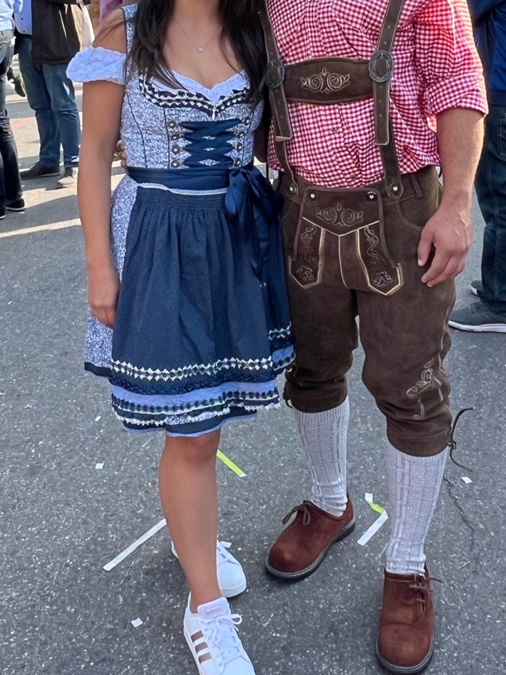 Kruger dirndl blue floral